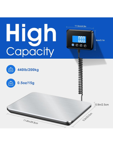 Escala Digital de Equipaje KUAIVO 200kg Precisa 10g USB