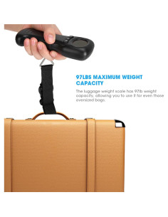 Báscula de Equipaje Digital TROUVAILLE 44kg Pantalla LCD 2