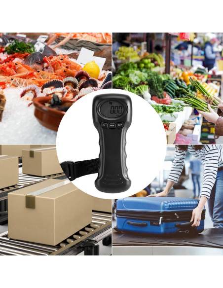 Báscula de Equipaje Digital TROUVAILLE 44kg Pantalla LCD