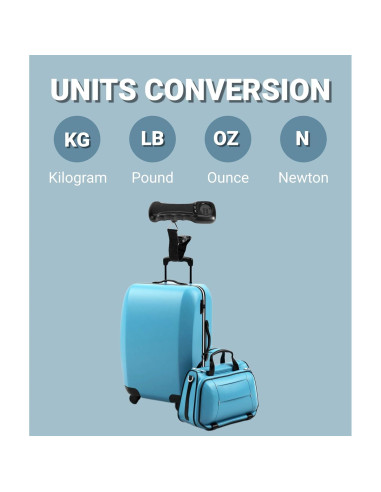 Báscula de Equipaje Jectse 50kg Portátil con Lectura Automática