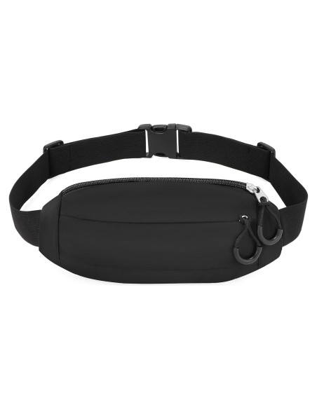 Bolsa de Cintura SUOSDEY Unisex Negra RFID Ajustable 135cm