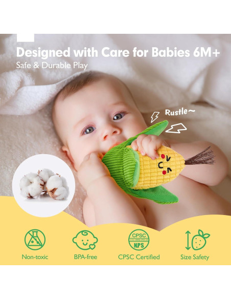 Juguetes Sensoriales Hahaland 16 Piezas Frutas y Verduras