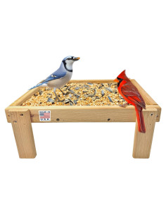 Bandeja de Alimentación para Aves DutchCrafters de Cedro 43x38 cm