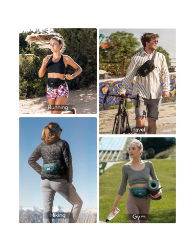 Mochila de Cadera WATERFLY 1.5L Antirrobo Impermeable