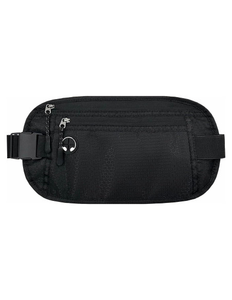 Cinturón de Dinero HOPSOOKEN Negro con Bloqueo RFID