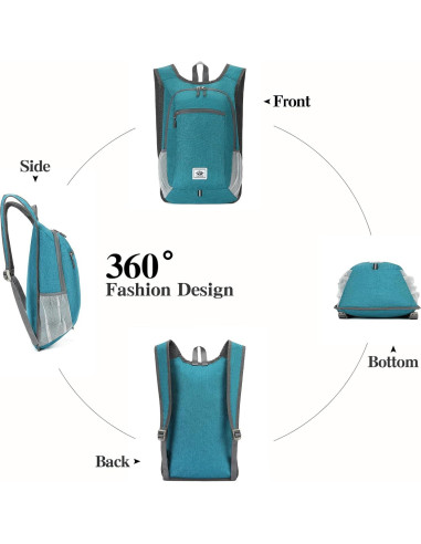 Mochila Plegable Impermeable ZAYOKO 20L para Senderismo