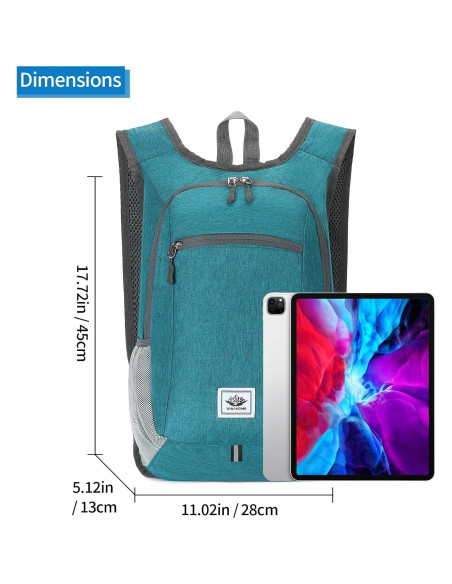 Mochila Plegable Impermeable ZAYOKO 20L para Senderismo