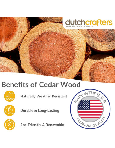 Bandeja de Alimentación para Aves DutchCrafters de Cedro 43x38 cm