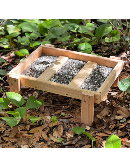Bandeja de Alimentación para Aves DutchCrafters de Cedro 43x38 cm