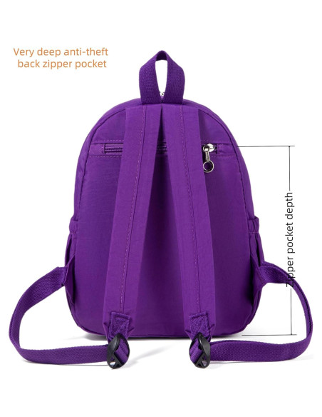 Mini Mochila AOTIAN 7L Púrpura para Niñas y Mujeres