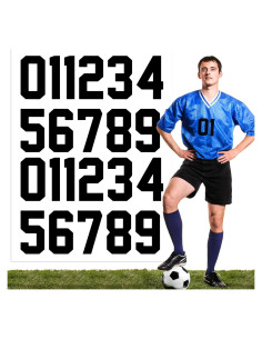 Números de Planchar Negros 22 Piezas 12.7 cm para Camisetas