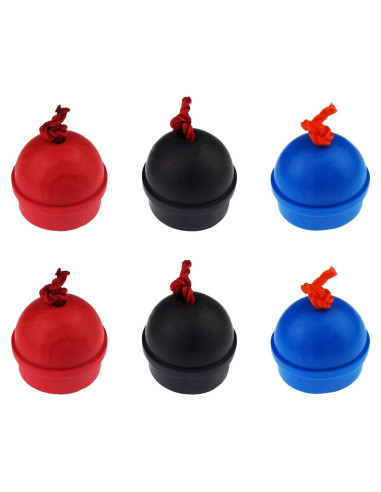 Soportes de Tiza de Billar Zelerdo - 6 Piezas Goma 40x32mm