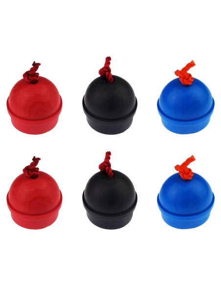 Soportes de Tiza de Billar Zelerdo - 6 Piezas Goma 40x32mm Soportes de Tiza de Billar Zelerdo - 6 Piezas Goma 40x32mm