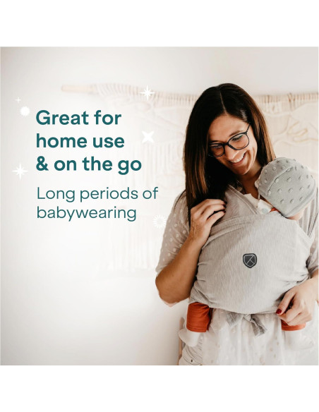 Fular Portabebés Koala Babycare Gris - Talla Única hasta 9kg