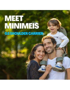 Transportador Infantil MiniMeis G5 Negro - Soporte Espalda 1.59 kg 2