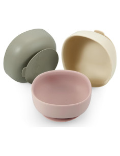 Cuencos de Silicona con Succión PandaEar - 3 Piezas 297.6 ml