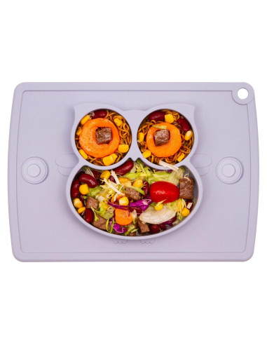 Plato para Niños Qshare de Silicona 28x20 cm Sin BPA