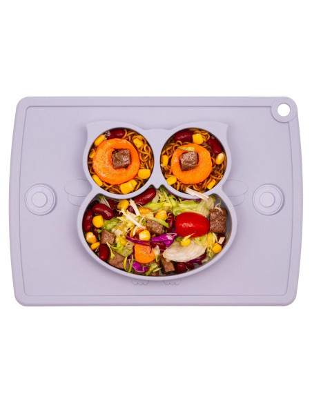 Plato para Niños Qshare de Silicona 28x20 cm Sin BPA