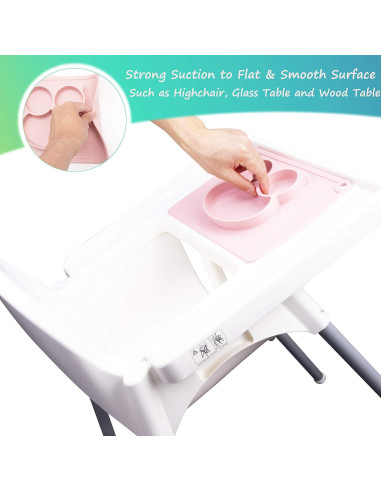 Plato para Niños Qshare de Silicona 28x20 cm Sin BPA