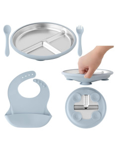 Juego de Alimentación para Bebés TOTS GROUND - Acero Inoxidable