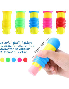 Soporte de Tiza Ajustable Outus - 10 Piezas Multicolor 2