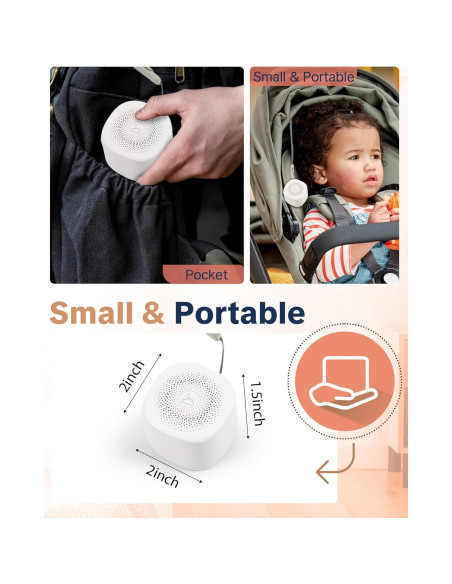 Máquina de Sonido Blanco YONSEN LT010 Portátil 20 Sonidos