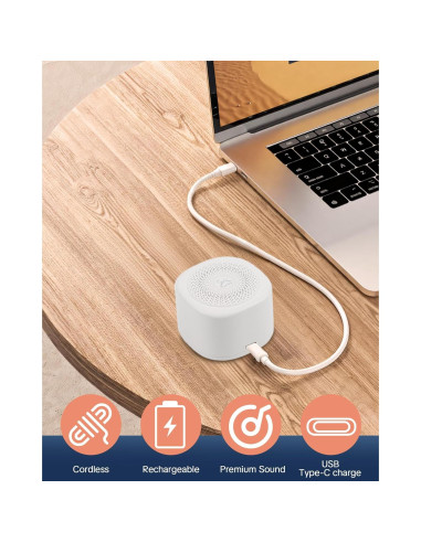 Máquina de Sonido Blanco YONSEN LT010 Portátil 20 Sonidos