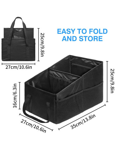 Organizador de Asiento de Auto Grekos Plegable con Bolsillos