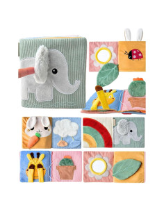 Libro Sensorial Suave Toodly Elefante 0-18 Meses Texturas