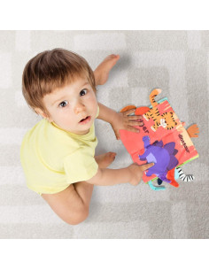 Libro de Tela Suave Vicloon para Bebés 0-6 Meses - Animales 2