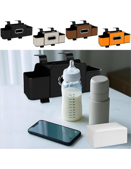 Organizador de Asiento Trasero de Coche Toresper Negro 4 Compartimentos