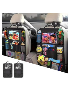 Organizador de Asiento Trasero CAMREST - 10 Bolsillos, Negro
