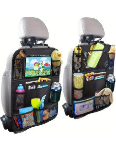 Organizador de Asiento Trasero CAMREST - 10 Bolsillos, Negro 2