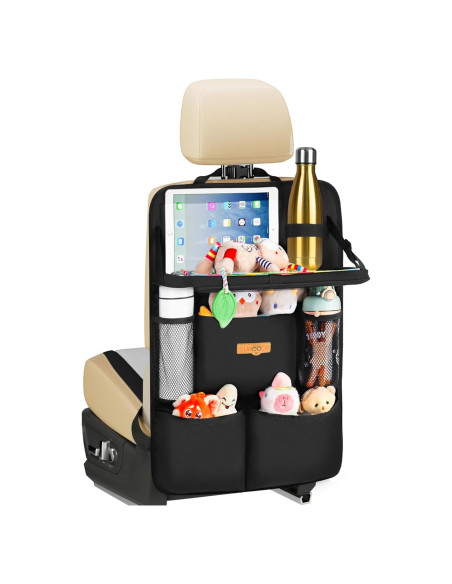 Organizador de Asiento de Coche SURDOCA con Bandeja Plegable