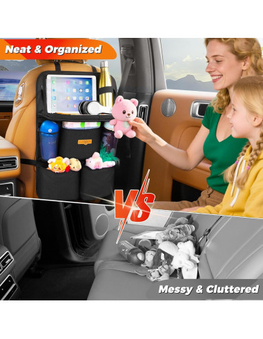 Organizador de Asiento de Coche SURDOCA con Bandeja Plegable