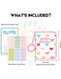 Álbum de Fotos para Bebé Niselity Rosa 21 Fotos 10x15 cm 2