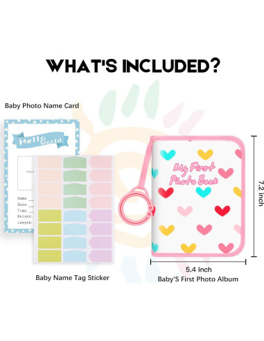 Álbum de Fotos para Bebé Niselity Rosa 21 Fotos 10x15 cm