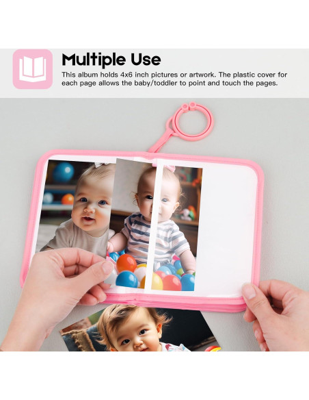 Álbum de Fotos para Bebé Niselity Rosa 21 Fotos 10x15 cm