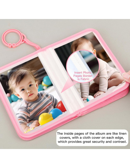 Álbum de Fotos para Bebé Niselity Rosa 21 Fotos 10x15 cm