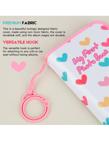 Álbum de Fotos para Bebé Niselity Rosa 21 Fotos 10x15 cm