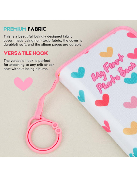 Álbum de Fotos para Bebé Niselity Rosa 21 Fotos 10x15 cm