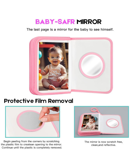 Álbum de Fotos para Bebé Niselity Rosa 21 Fotos 10x15 cm