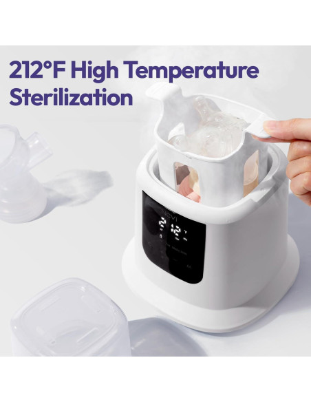 Calentador de Leche para Bebés NCVI 8 en 1 con Temporizador