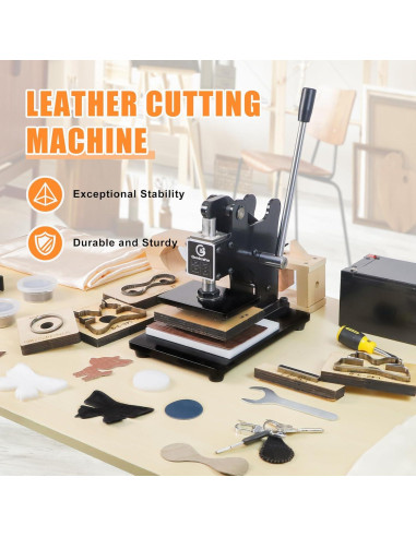 Máquina de Corte de Cuero Goodcrafter 1.2T Manual 20mm