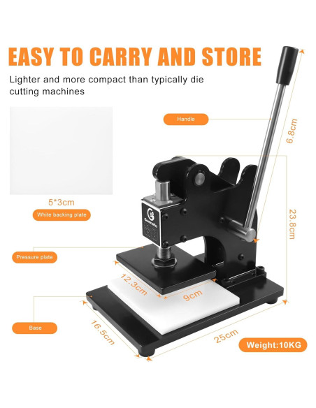Máquina de Corte de Cuero Goodcrafter 1.2T Manual 20mm