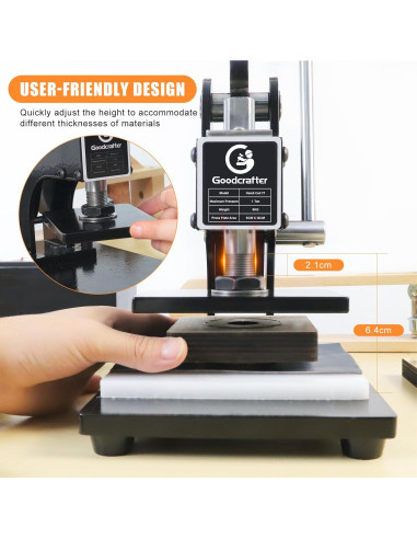 Máquina de Corte de Cuero Goodcrafter 1.2T Manual 20mm