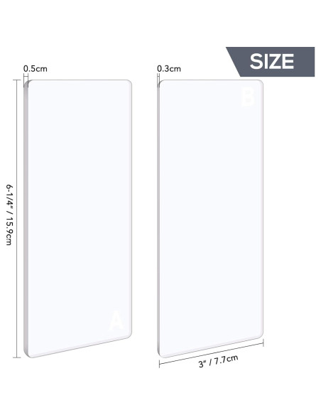 Almohadillas de Corte Mini Briartw - Placas de Policarbonato 15.9x7.7cm