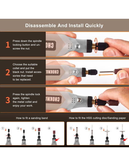 Herramienta Rotativa Inalámbrica CHOKMAX 3 Velocidades 72 Accesorios