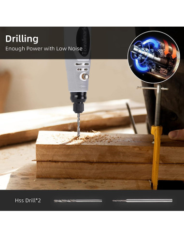 Herramienta Rotativa Inalámbrica Towallmark 3.6V con 50 Accesorios