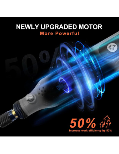 Mini Herramienta Rotativa Inalámbrica CHOKMAX 5 Velocidades 72 Accesorios